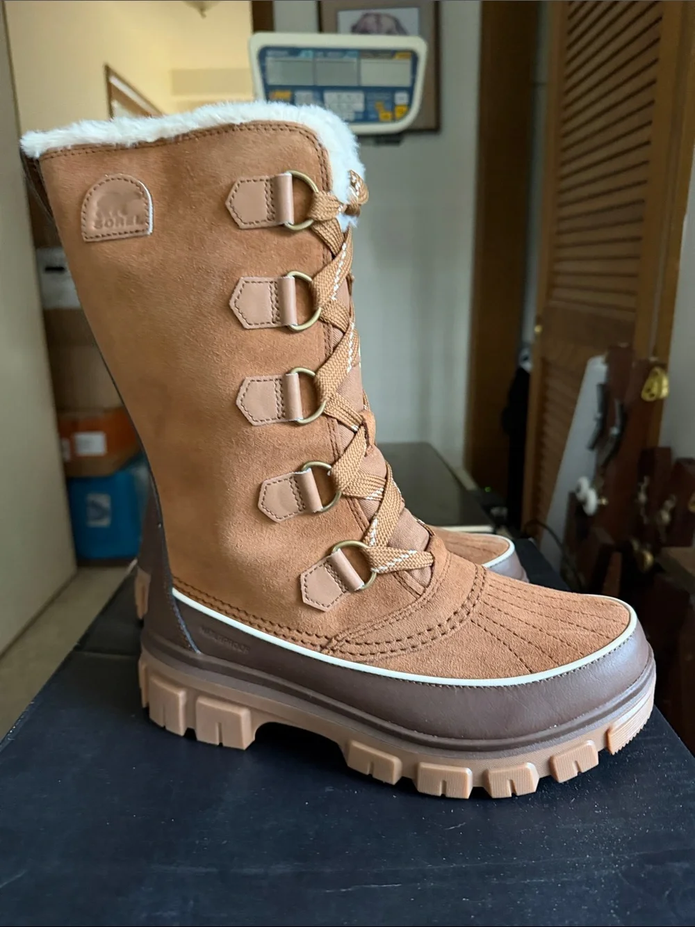 Sorel Women's Tivoli V Tall Lace-Up Winter Boot - Chestnut Brown